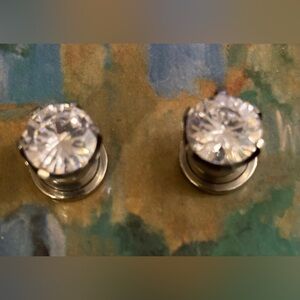 Unisex Stainless Steel Screw Fit Tunnel Plugs